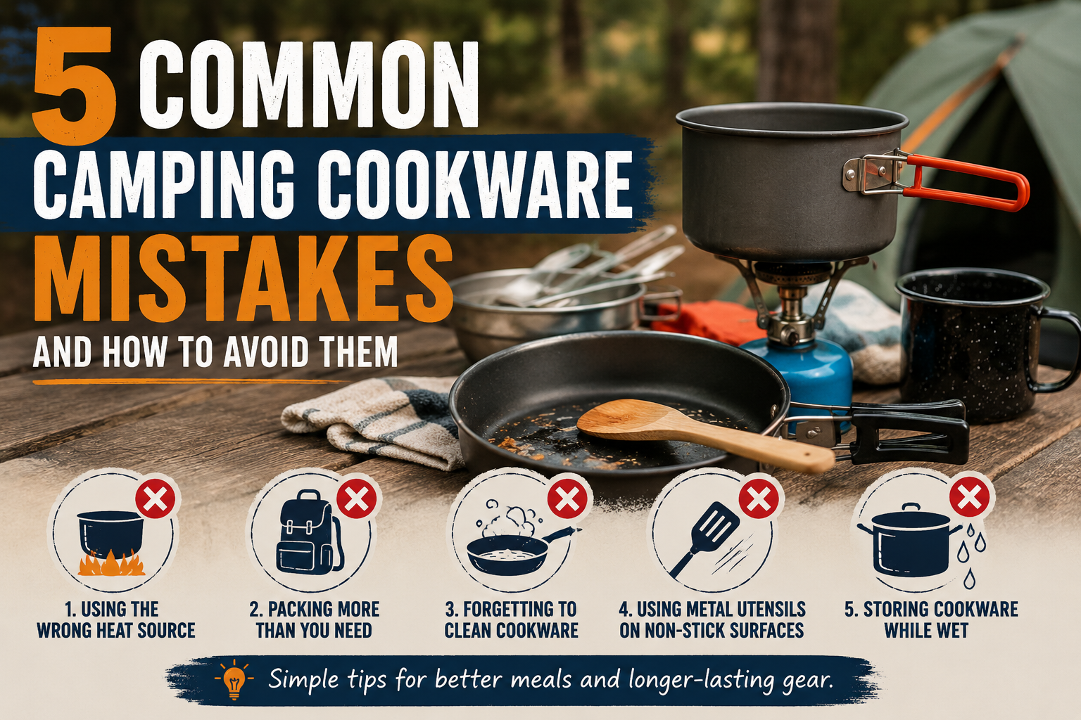 Common Mistakes People Make with Camping Cookware