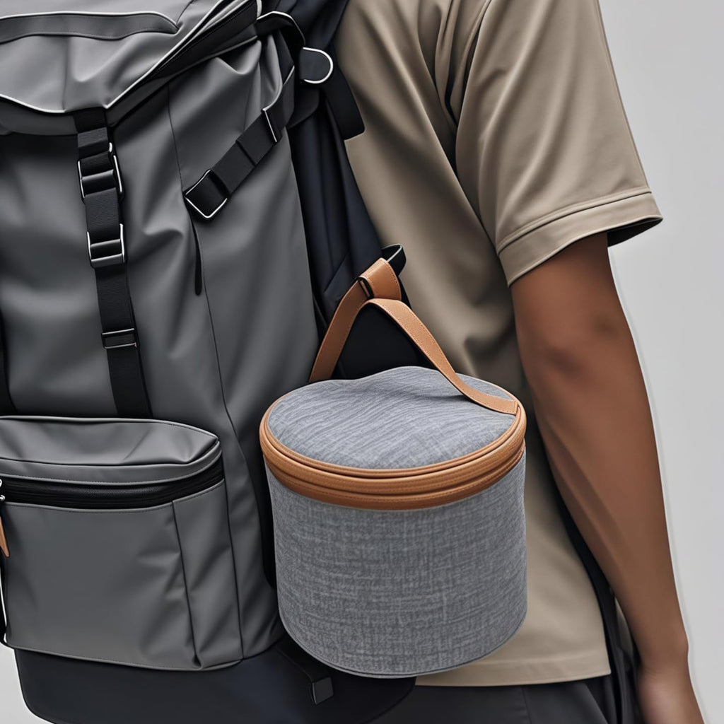 Stainless Steel Camping Cookware Set with Frying Pan Saucepan and Kettle Foldable Handles